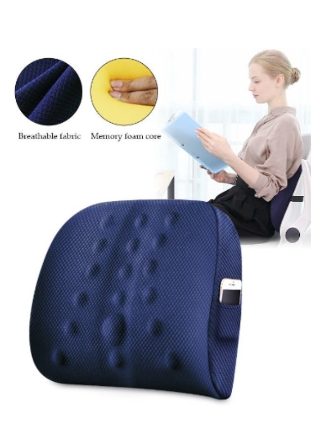 Arabest Adjustable Lumbar Support Pillow Improve Lower Back PainRelief and Sitting Posture Adjustable Slider Ergonomic Memory Foam Back Cushion for Long Sitting for Office Chair Car Plane - Image 1