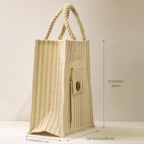 Anbali - Jute Lunch bag for office men and women | Jute bags for lunch box and tiffin | office carry lunch bag - Image 4