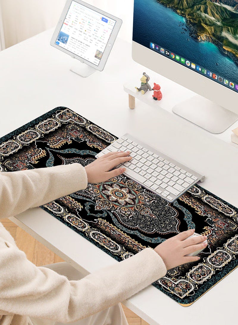HomarKet Pattern Extended Mouse Pad  90 x 40 cm  Anti-Slip Rubber Base Stitched edges  Suitable for Gaming Desktop Office use - Image 2