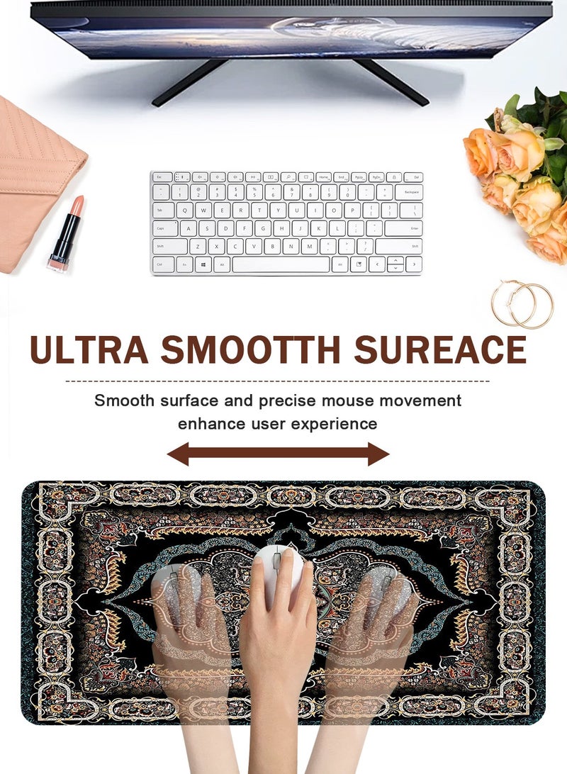 HomarKet Pattern Extended Mouse Pad  90 x 40 cm  Anti-Slip Rubber Base Stitched edges  Suitable for Gaming Desktop Office use - Image 4