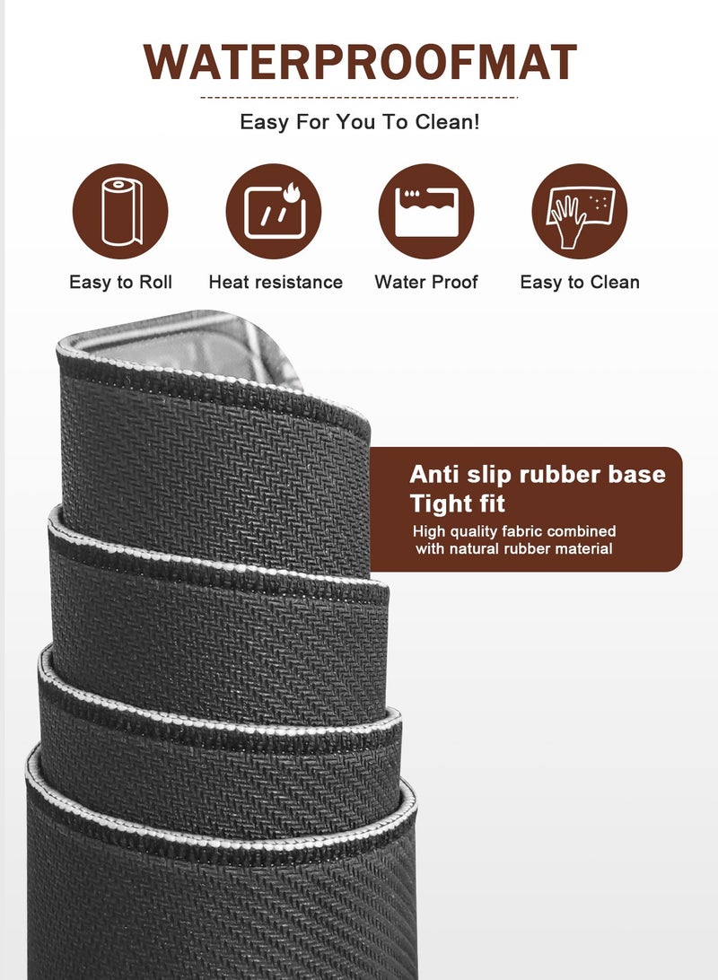 HomarKet Pattern Extended Mouse Pad  90 x 40 cm  Anti-Slip Rubber Base Stitched edges  Suitable for Gaming Desktop Office use - Image 5