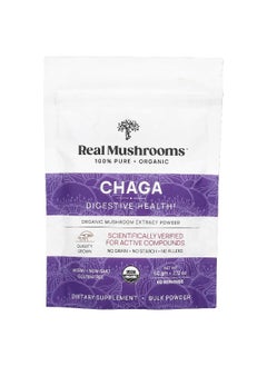 Real Mushrooms Real Mushrooms, Chaga, Organic Mushroom Extract Powder, 2.12 oz (60 g)  - Image 1