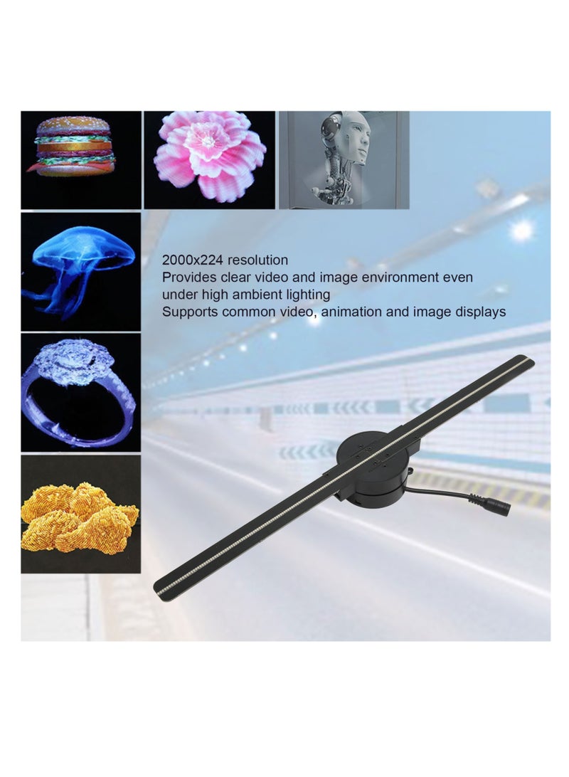 AL RAID 3D Hologram Fan 16.5in 2000x224 WiFi 3D Projector with 224 LED Light Beads for Business Store Advertising 100‑240V UK Plug - Image 5