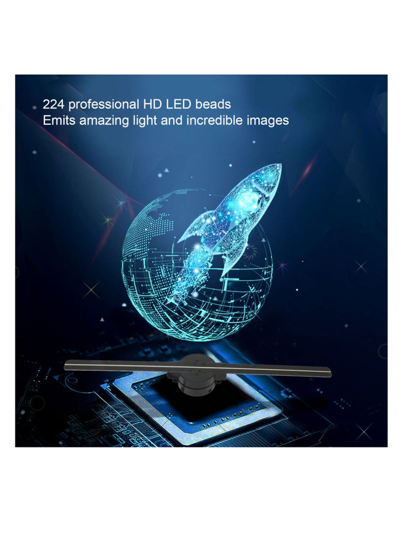 AL RAID 3D Hologram Fan 16.5in 2000x224 WiFi 3D Projector with 224 LED Light Beads for Business Store Advertising 100‑240V UK Plug - Image 3