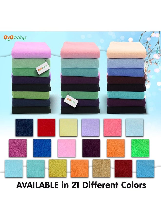 OYO BABY OYO BABY Anti-Piling Fleece Extra Absorbent Instant Dry Sheet for Baby, Baby Bed Protector, Waterproof Sheet, Small Size 50x70cm, Pack of 3, Royal Blue, Sea Blue & Dark Sea Blue, Cotton  - Image 4