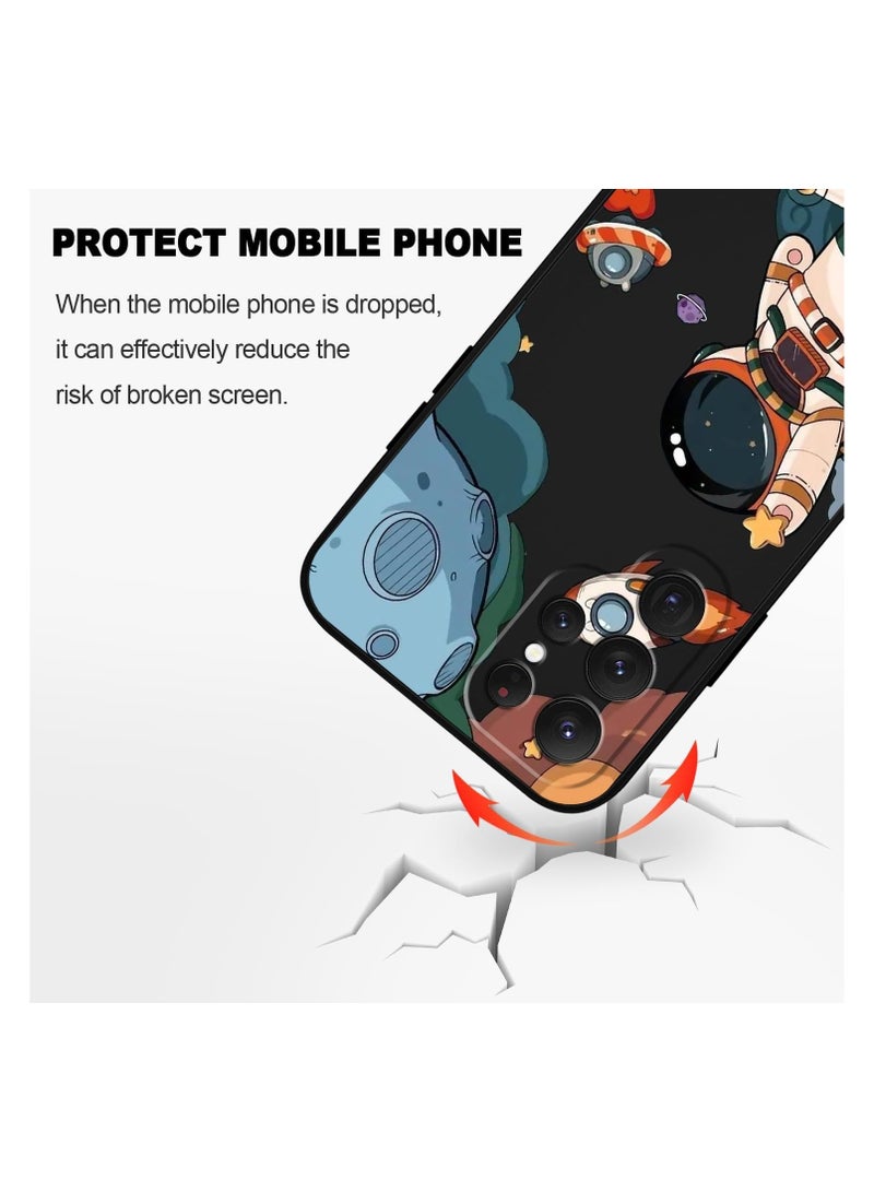 for Samsung Galaxy S25 Ultra Case, Slim Soft Non Slip Silicone for Samsung S25 Ultra Phone Cover 6.9 inch, Astronaut Black - Image 5