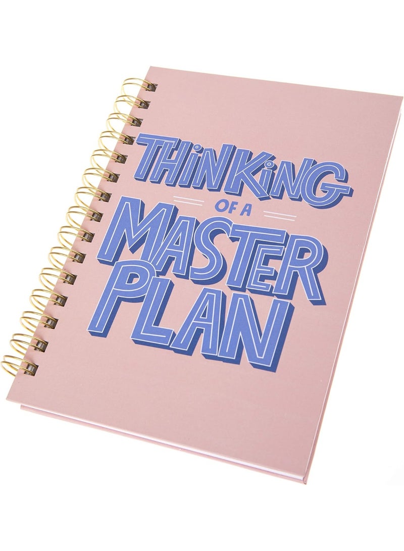 Graphique Graphique Hardbound Spiral Journal | Master Plan Design | Premium Paper | Notebook | Diary | Lists | Record Month and Date | Great Gift | 160 Ruled Pages | 6.25” x 8.25”  - Image 2