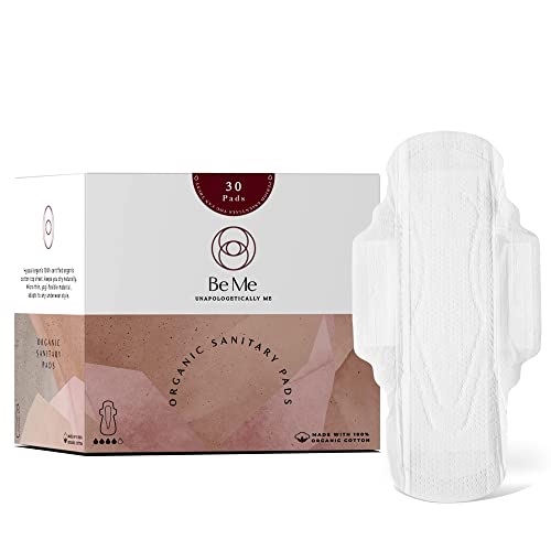 Beme Be Me - 30 Sanitary Pads For Women, Rash Free, Leak Proof, Ultra-Thin, Biodegradable, Certified Napkins, REGULAR for Light Flow (Pack of 30) With White Disposable Pouch - Image 1