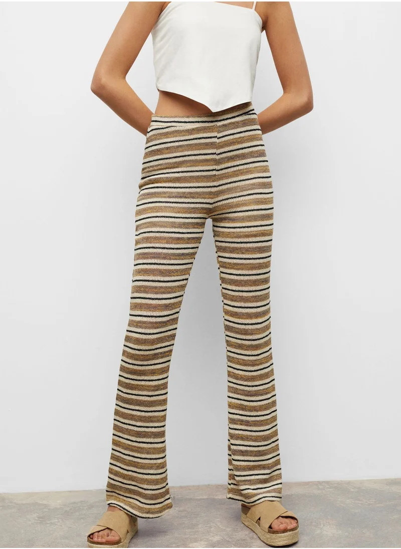 MANGO Youth Striped Trousers