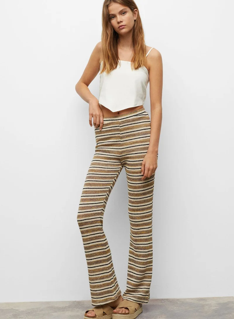 MANGO Youth Striped Trousers