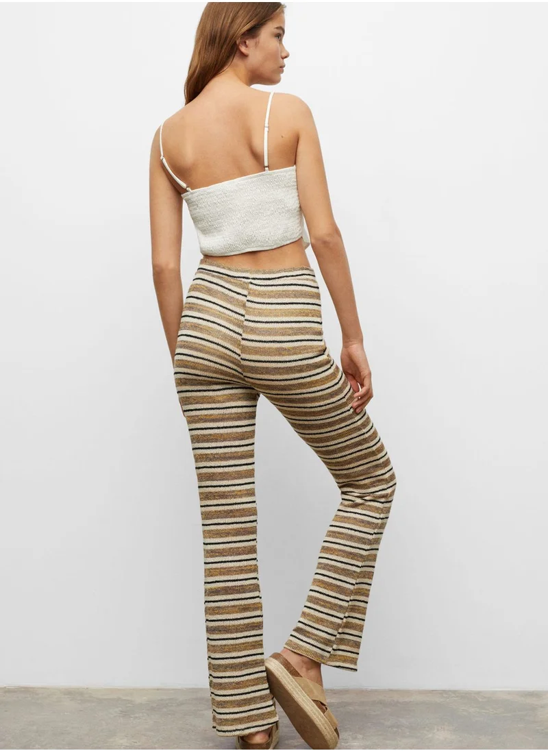 MANGO Youth Striped Trousers