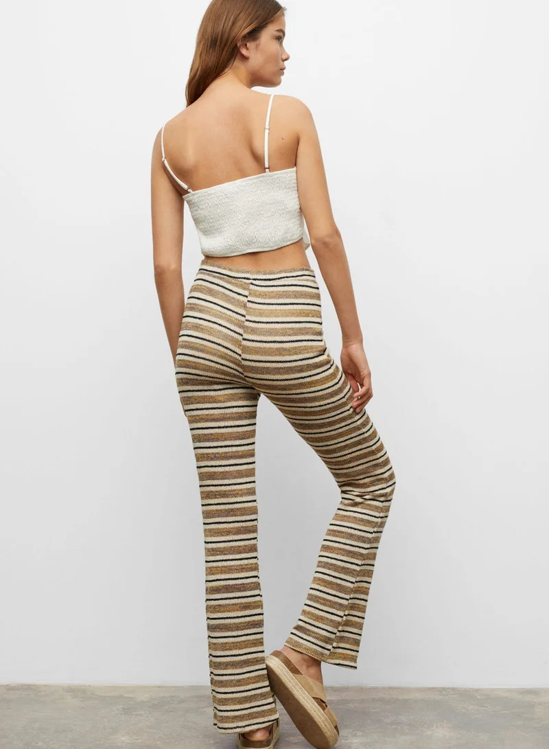 MANGO Youth Striped Trousers