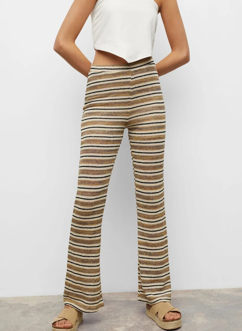 MANGO Youth Striped Trousers