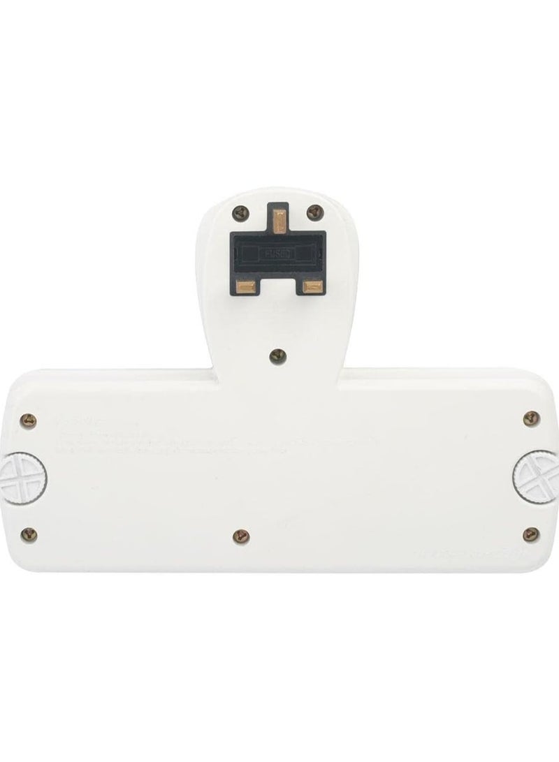 Terminator 3-Way Universal Multi Adaptor T-Type Socket White/Green  - Image 3