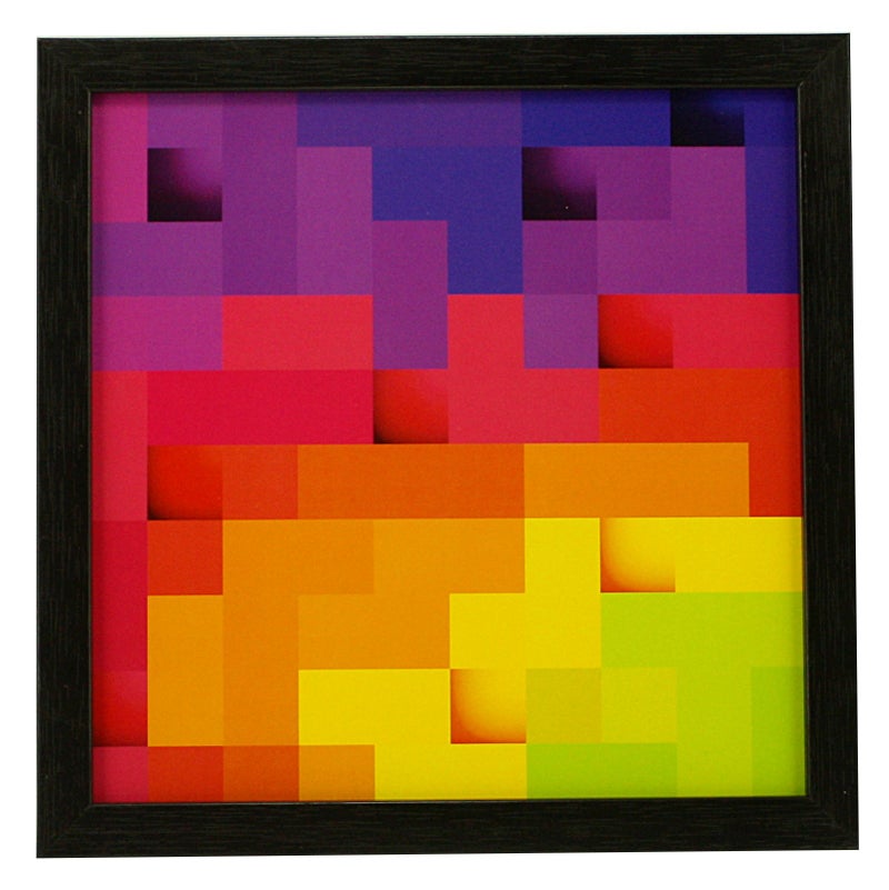 Indianara 4 Piece Set of Framed Wall Hanging Abstract Art Decor(1167) Art Prints 8.7 inch X 8.7 inch Without Glass - Image 3