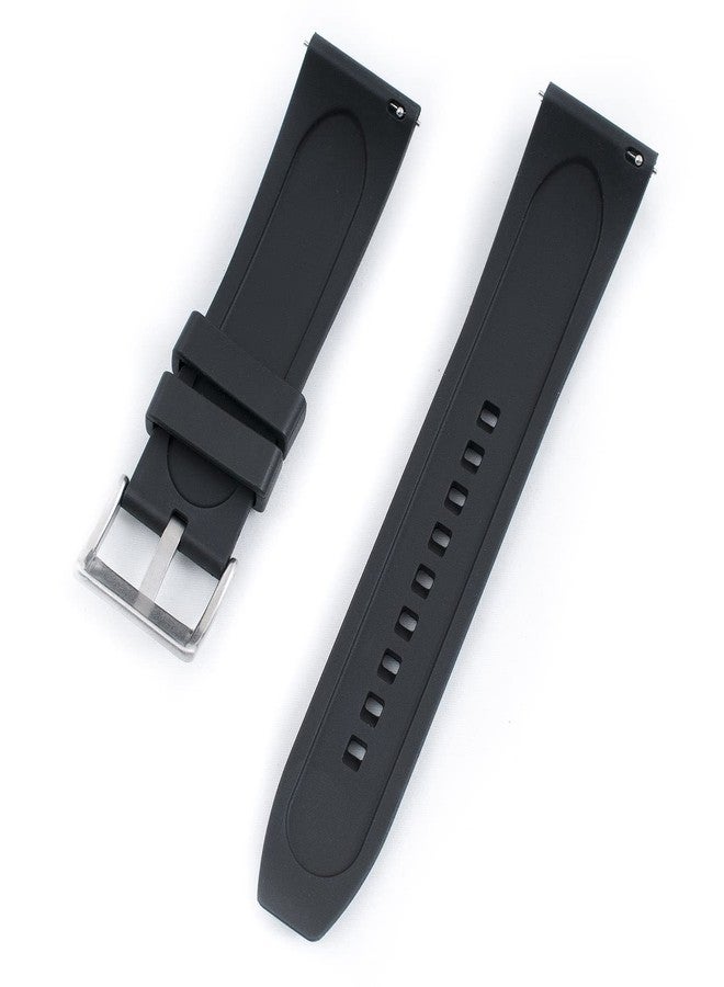 StrapHabit Quick Release Rubber Watch Strap Band FKM 20mm 22mm 24mm, 22mm, Rubber, no gemstone - Image 2