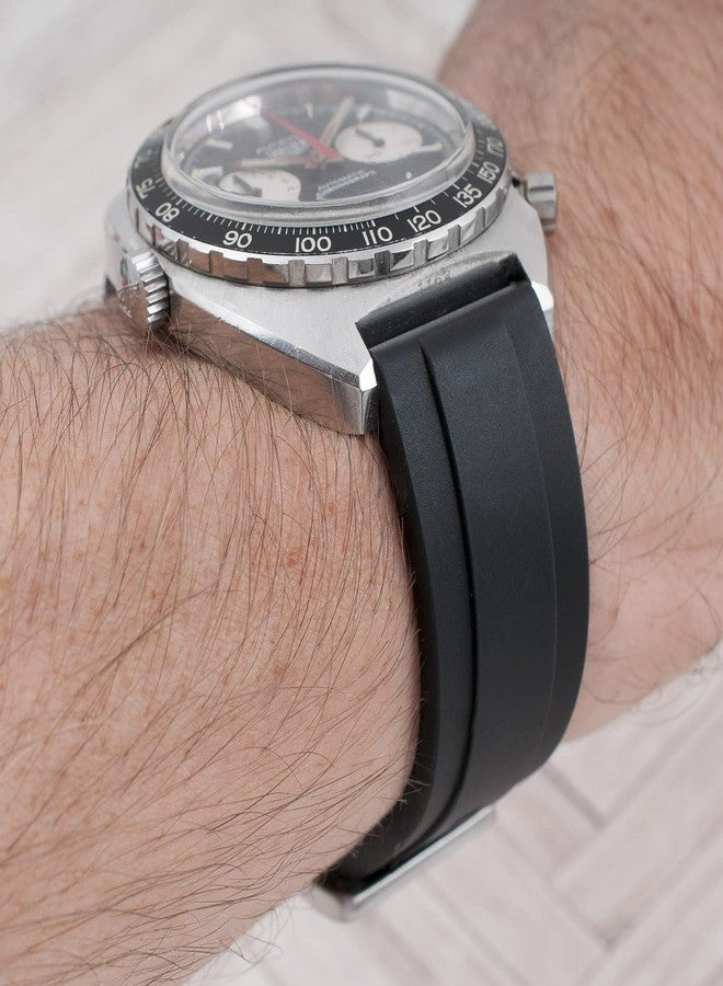 StrapHabit Quick Release Rubber Watch Strap Band FKM 20mm 22mm 24mm, 22mm, Rubber, no gemstone - Image 4