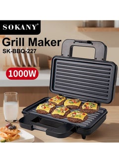 Electric Grill & Sandwich Maker-1000 W (Non Stick Coating+ Double Side Heating) - pzsku/Z666B540B3998ACAB48B1Z/45/_/1680770060/183056a2-b305-4759-816c-6437a4b92aeb