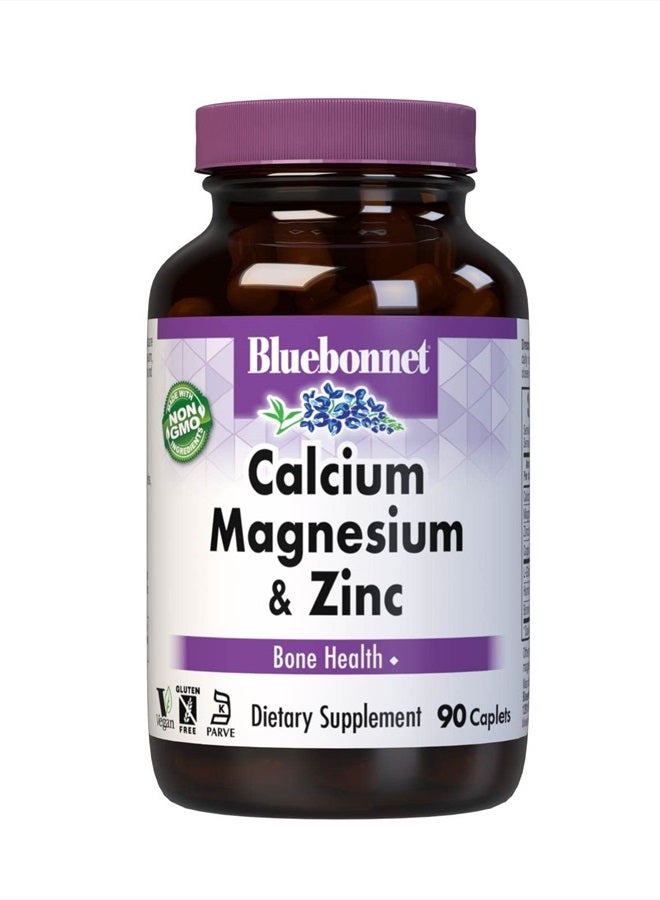 Bluebonnet كبسولات كالسيوم مغنيسيوم زنك بلو بونيت، 90 حبة - Image 1