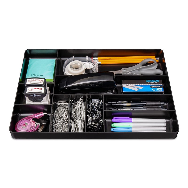 Ernst Manufacturing Ernst MFG 10 Compartment Drawer Organizer: Heavy Duty Stackable Tray for Automotive Garage Tool Organization - Low-Profile Toolbox Storage - Nuts and Bolts, Tools, Parts, Easy to Clean - Blue - Image 5