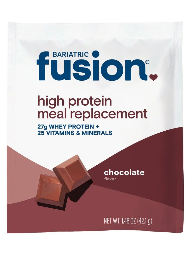 Bariatric Fusion Chocolate High Protein Meal Replacement - Single Serve Packet 42.1g  - Image 1