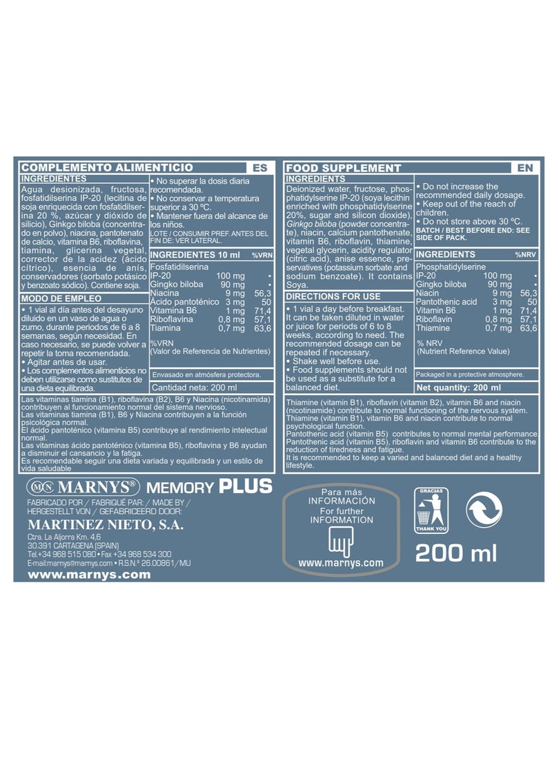 MARNYS - Marnys Memory Plus - 20 Vials - Image 1