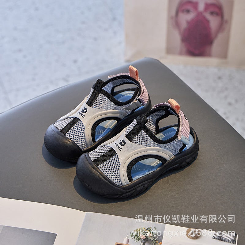 Children'S Toe Mesh Sandals Summer Breathable Sneaker Cool Boys Beach Shoes Girls Outdoor Shoes - Image 1
