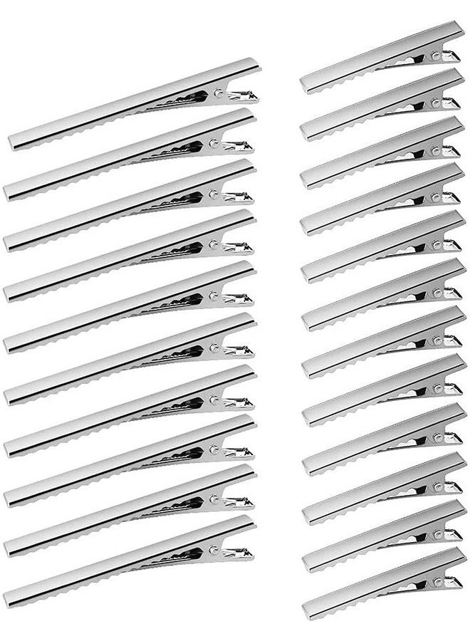 FOK Metal Alligator Prong Curl Pin Clips For Styling Hair Acessories For Women & Girls Silver 60 Pcs - Image 2