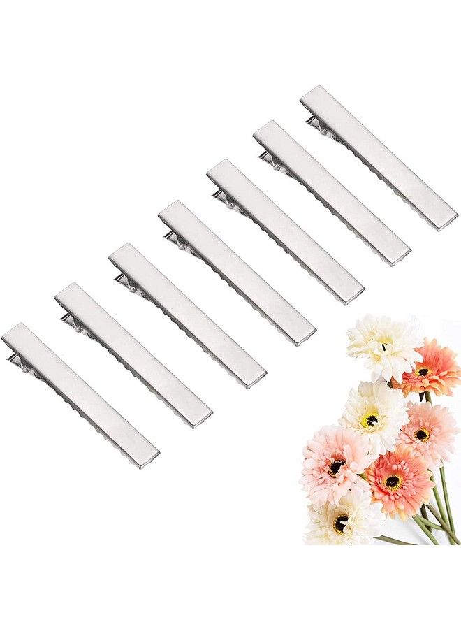 FOK Metal Alligator Prong Curl Pin Clips For Styling Hair Acessories For Women & Girls Silver 60 Pcs - Image 4