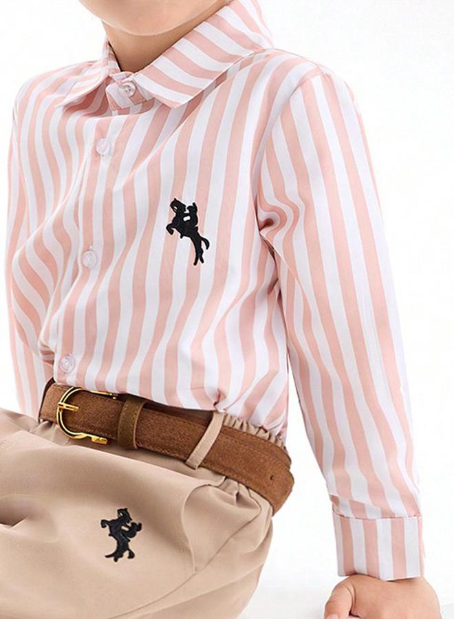 تايك تو طقم أولادي قميص مخطط مع بنطال - Image 5