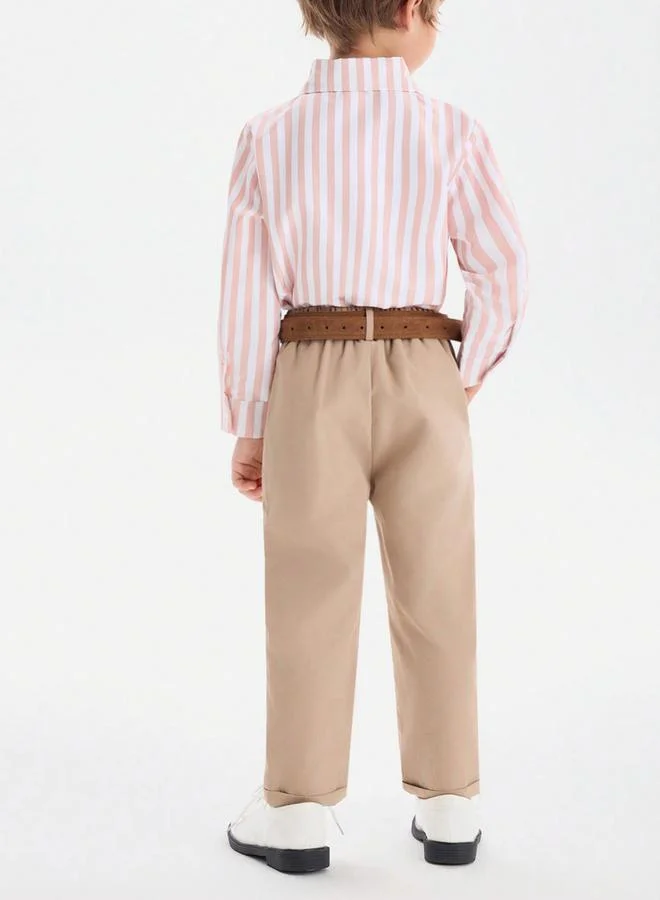 تايك تو طقم أولادي قميص مخطط مع بنطال