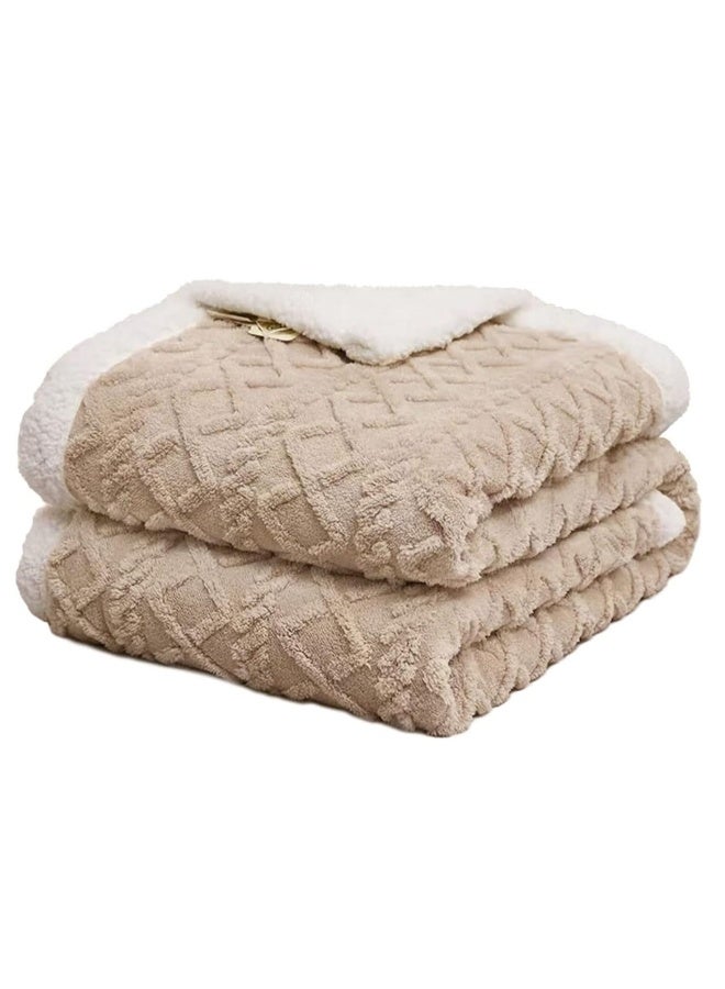 بطانية فليس دافئة وناعمة وسميكة لفصل الشتاء، بطانية قابلة للعكس مريحة ومنفوخة للسرير والأريكة والكراسي، الحجم: 200*230 سم - Image 1