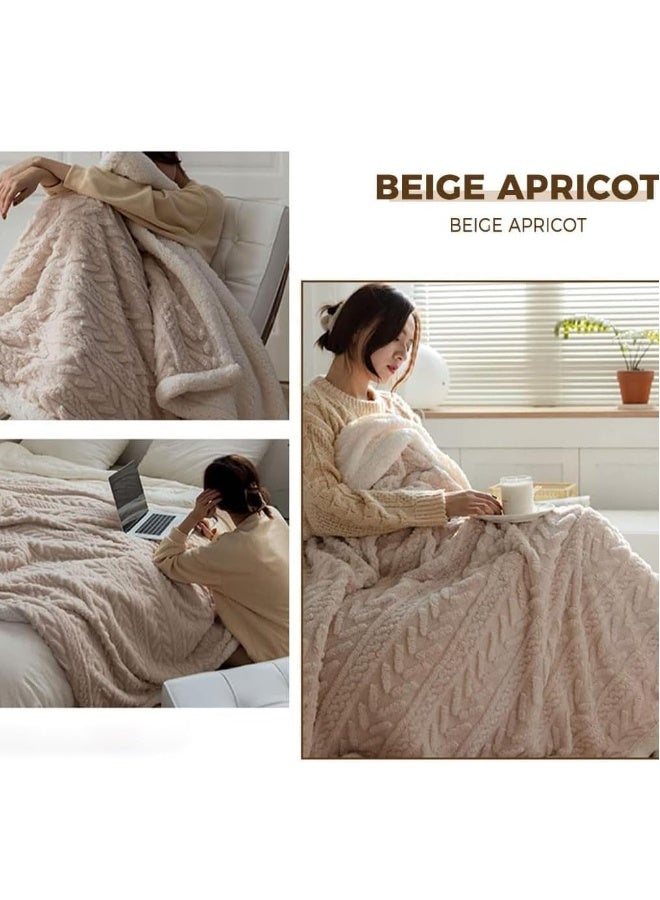 بطانية فليس دافئة وناعمة وسميكة لفصل الشتاء، بطانية قابلة للعكس مريحة ومنفوخة للسرير والأريكة والكراسي، الحجم: 200*230 سم - Image 5