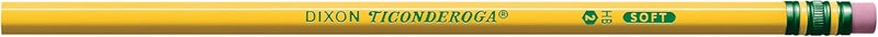 Ticonderoga Wood-Cased Pencils, Unsharpened, #2 HB Soft, Yellow, 72 Count - Image 3