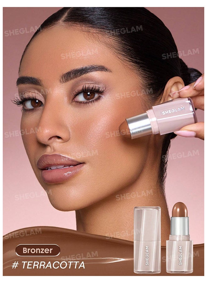 SHEGLAM Buttery Buff Contour & Bronzer Stick-Terracotta Terracotta - Image 2
