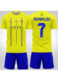 CR7 23-24 Saudi League Soccer Jersey, No. 7 Ronaldo Jersey, Jersey and Shorts Set, Suitable for Children and Adults  - Image 2