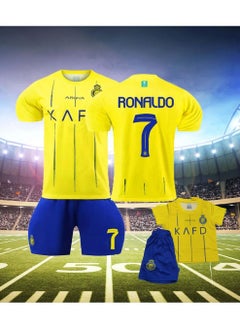 CR7 23-24 Saudi League Soccer Jersey, No. 7 Ronaldo Jersey, Jersey and Shorts Set, Suitable for Children and Adults  - Image 1