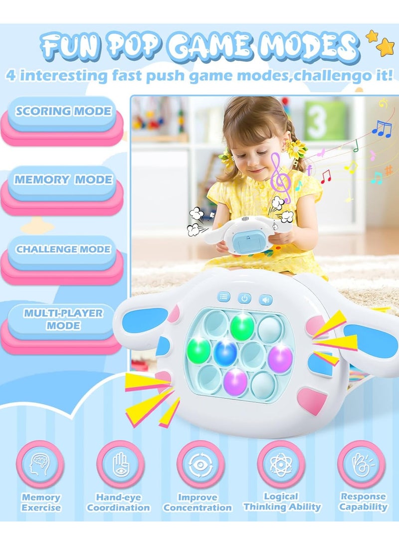 Upgrade Quick Push Toy with Lights, Fast Push Bubble Game Fidget Sensory Toys, Pocket Game for Kids Children's Decompression Breakthrough Puzzle Game... - Image 2