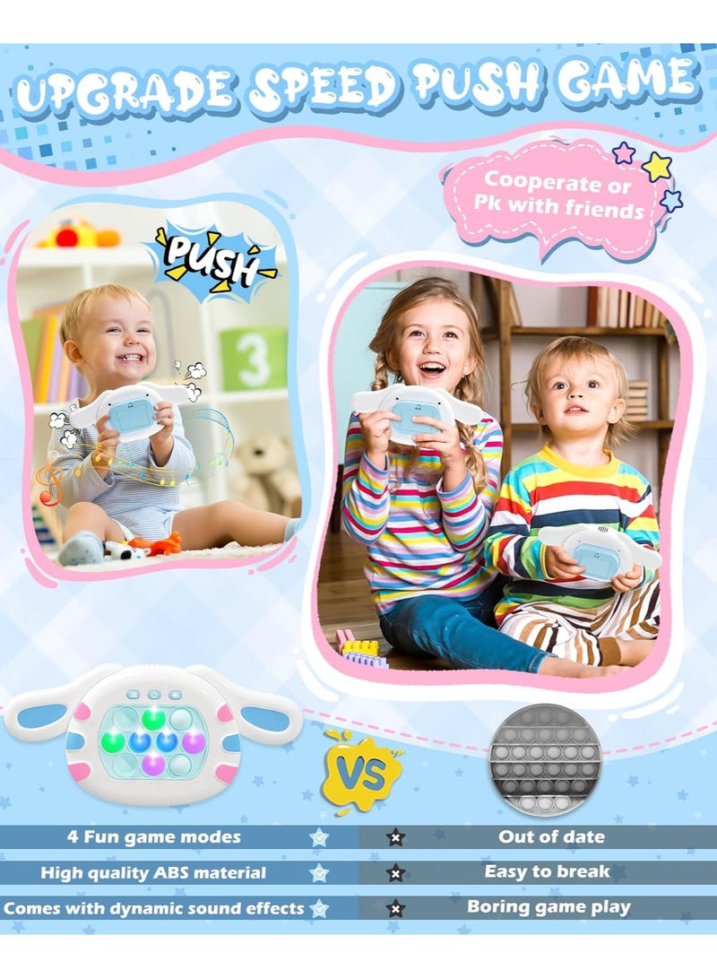 Upgrade Quick Push Toy with Lights, Fast Push Bubble Game Fidget Sensory Toys, Pocket Game for Kids Children's Decompression Breakthrough Puzzle Game... - Image 3