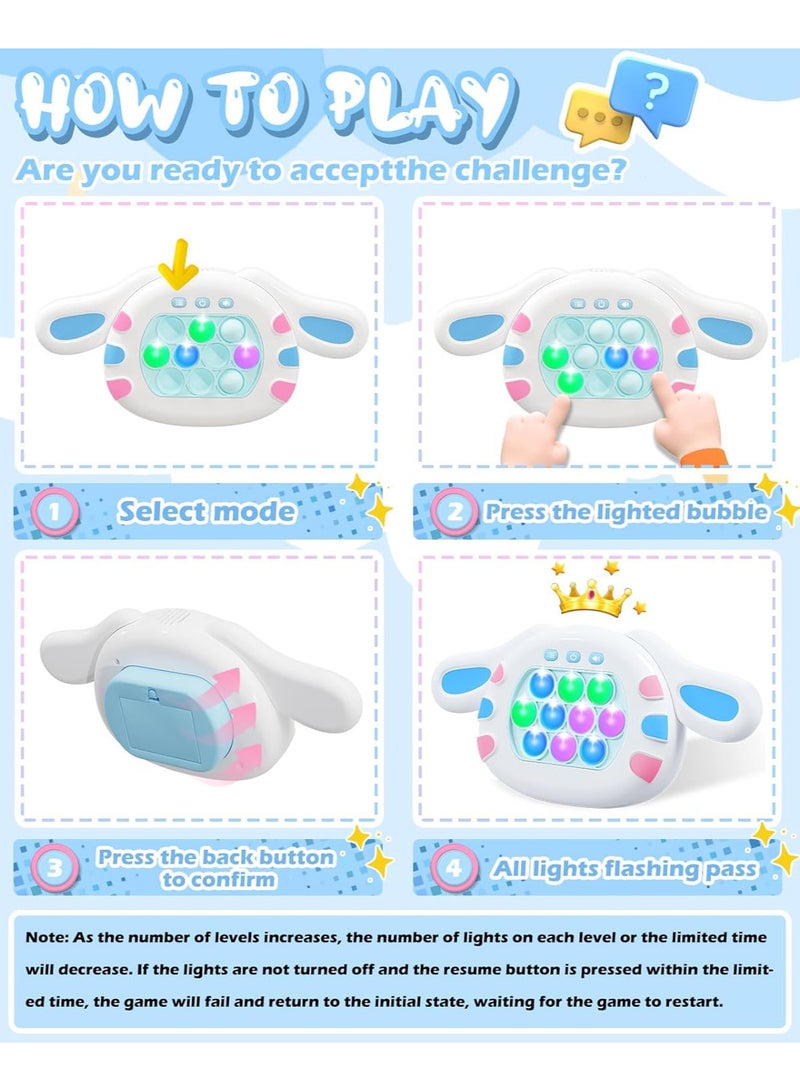 Upgrade Quick Push Toy with Lights, Fast Push Bubble Game Fidget Sensory Toys, Pocket Game for Kids Children's Decompression Breakthrough Puzzle Game... - Image 4