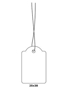 HERMA MERCHANDISE TAGS WITH STRING, 25 X 38 MM, WHITE
