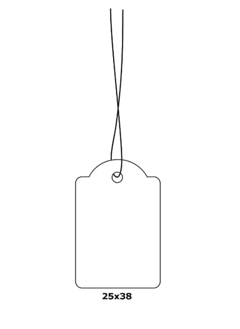 Herma - HERMA MERCHANDISE TAGS WITH STRING, 25 X 38 MM, WHITE - Image 1