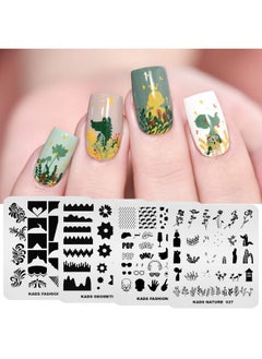 KADS KADS 20Pcs Nail Stamp Plates Set Nails Art Stamping Plates Leaves Flowers Animal Chinese Style Nail Plate Template Image Plate  - Image 4