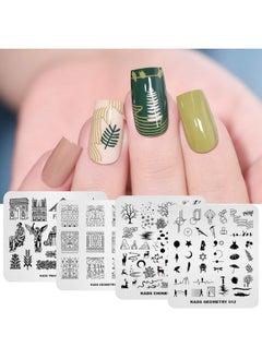 KADS KADS 20Pcs Nail Stamp Plates Set Nails Art Stamping Plates Leaves Flowers Animal Chinese Style Nail Plate Template Image Plate  - Image 5
