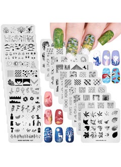KADS KADS 20Pcs Nail Stamp Plates Set Nails Art Stamping Plates Leaves Flowers Animal Chinese Style Nail Plate Template Image Plate  - Image 1