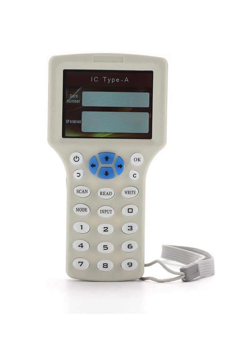 althiqahkey - Handheld IC/ID/HID/UID RFID Access Control Card Reader Writer Copier Duplicator With USB Cable For 125Khz 13.56Mhz HID IC ID Cards, ATTACHED ID AND IC COPY CARD EACH - Image 1