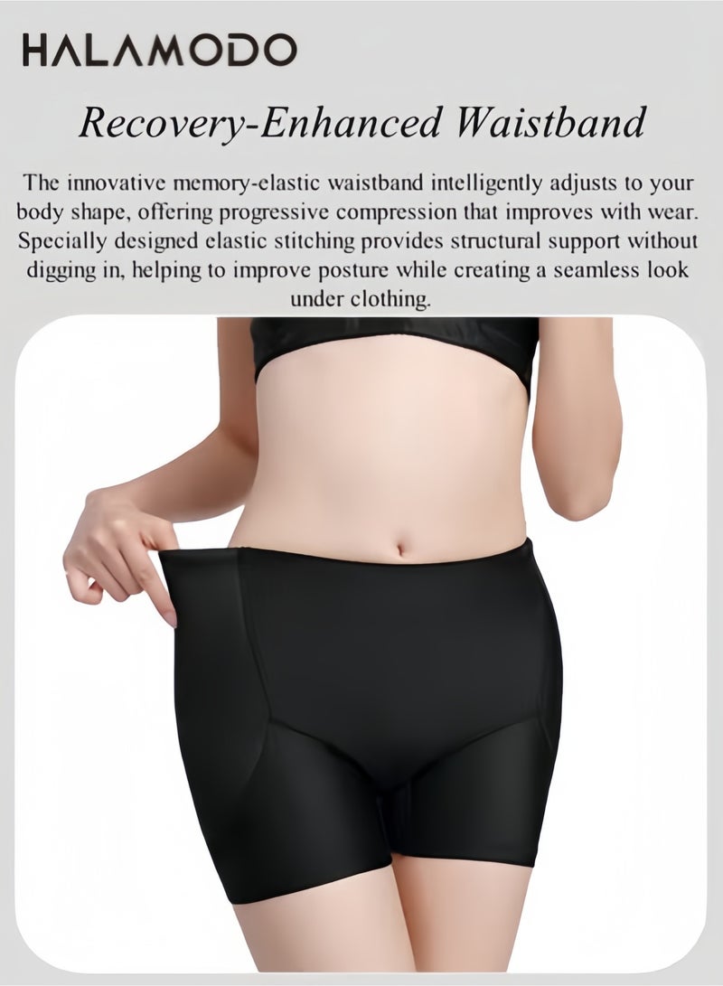 هالامودو سراويل داخلية نسائية مبطنة من الدانتيل، ملابس داخلية مبطنة بدون درزات، ملابس داخلية لتشكيل الجسم، شورت لتشكيل الجسم، شورت قصير للأولاد - Image 2