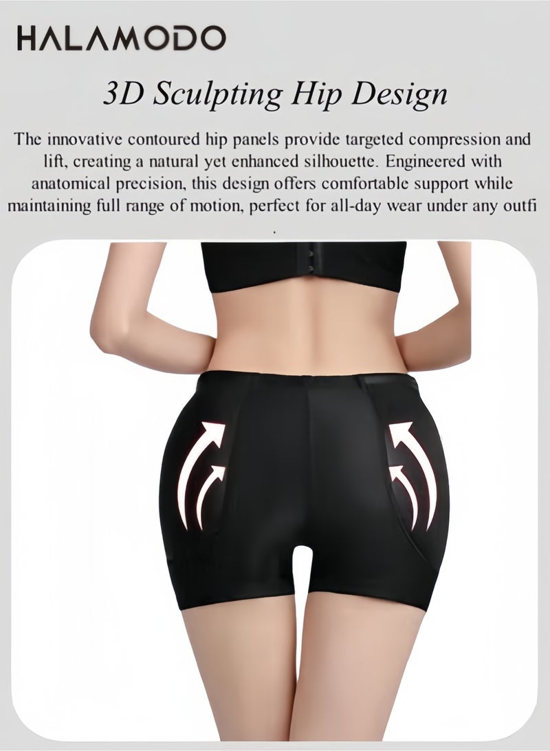 هالامودو سراويل داخلية نسائية مبطنة من الدانتيل، ملابس داخلية مبطنة بدون درزات، ملابس داخلية لتشكيل الجسم، شورت لتشكيل الجسم، شورت قصير للأولاد - Image 3