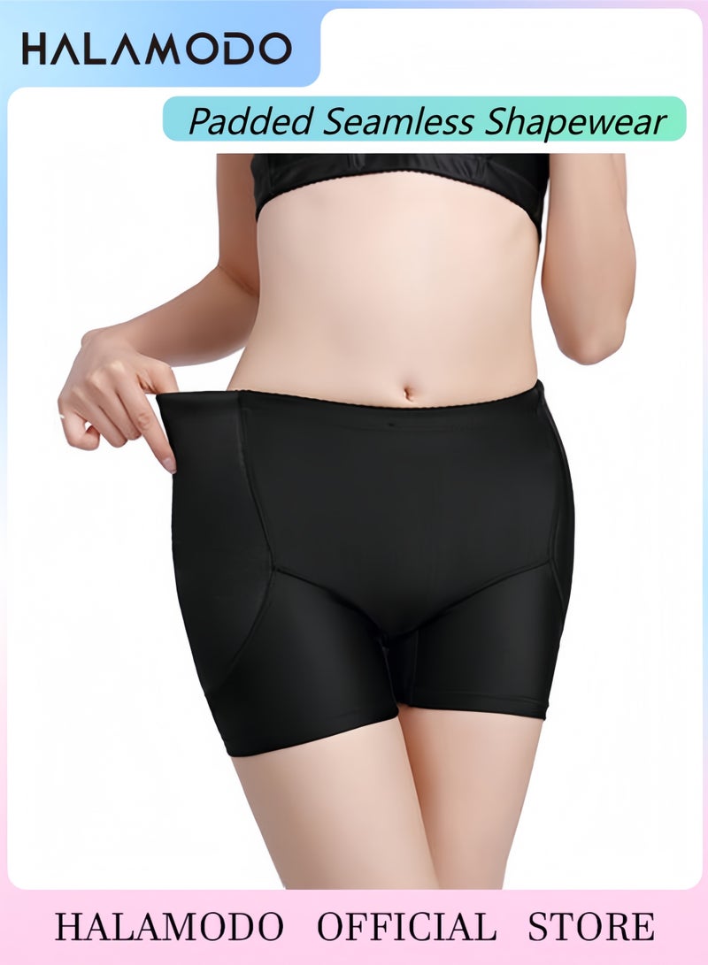 هالامودو سراويل داخلية نسائية مبطنة من الدانتيل، ملابس داخلية مبطنة بدون درزات، ملابس داخلية لتشكيل الجسم، شورت لتشكيل الجسم، شورت قصير للأولاد - Image 1