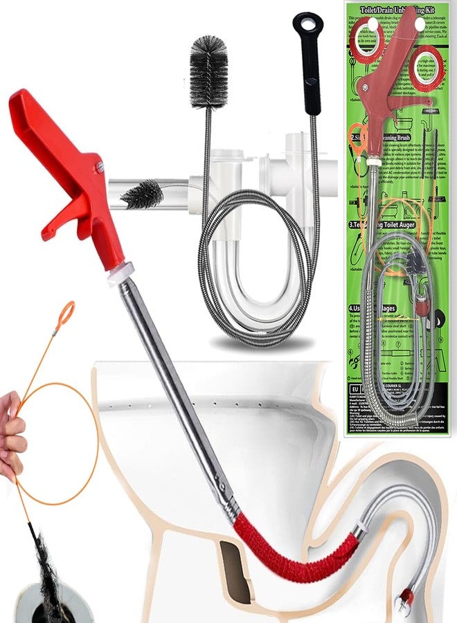 Aozzy Toilet unblocker&Drain Snake,Toilet Plunger with Flexible Grabber Claw Use for Toilet Drain Auger Retrieve Lost Toys/Items,Affordable Alternative to Plumbers for Effective Drain Unclogging - Image 1